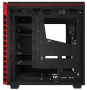 NZXT computer case H440 Matte Black-red with window