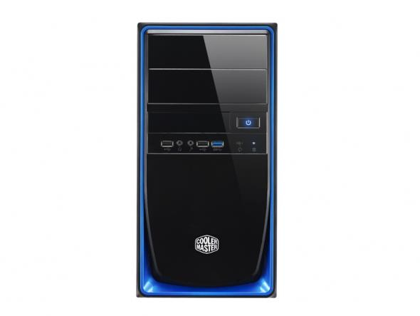PC case Cooler Master Elite 344, Mini Tower, USB3, Black & blue