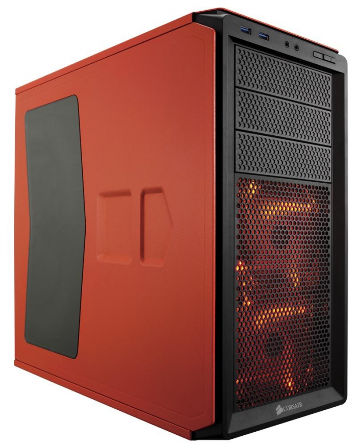 Corsair computer case Graphite Series 230T Compact Mid Tower Case Orange
