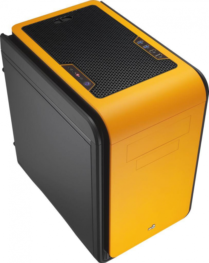 PC case Micro ATX without PSU Aerocool DS CUBE ORANGE, USB3.0