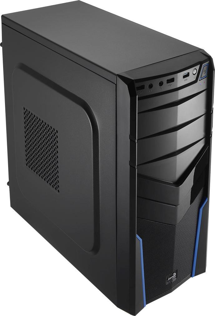 PC case ATX without PSU Aerocool PGS V2X BLACK / BLUE, USB3.0