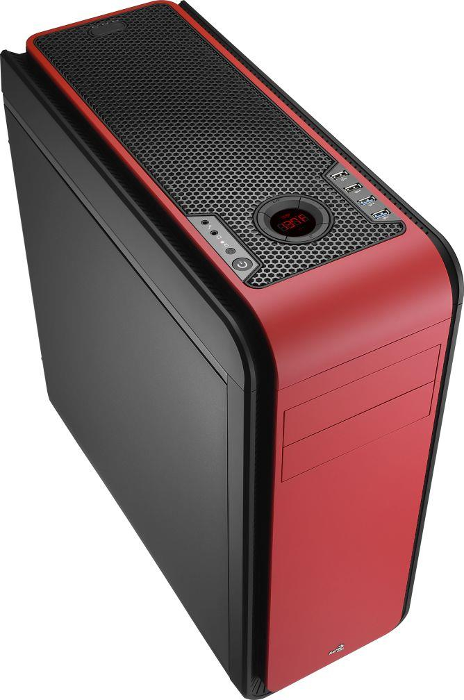 PC case ATX without PSU Aerocool DS 200 RED, USB3.0