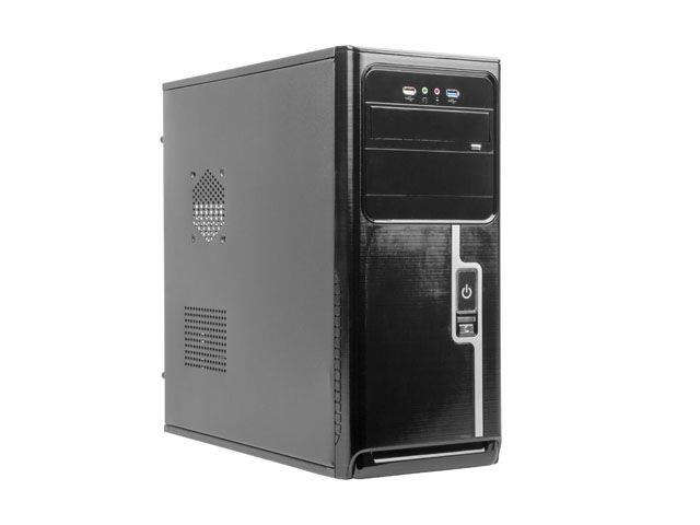 Gembird case CCC-D1-01 Midi Tower ATX without power supply, black