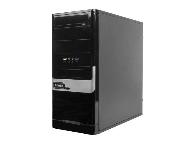 Gembird case CCC-D1-02 Midi Tower ATX without power supply, black