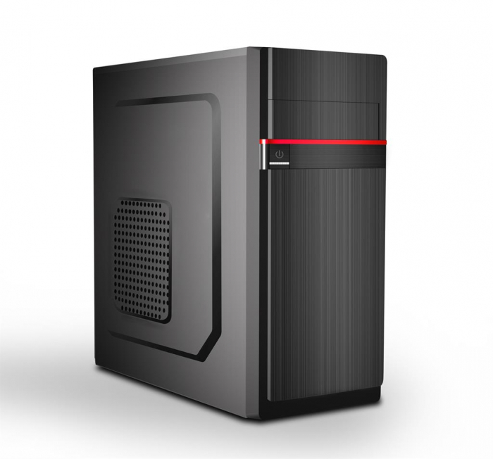 Gembird gaming PC case Midi Tower ATX black-red (USB 3.0 + 2.0) CCC-GJ-11-R