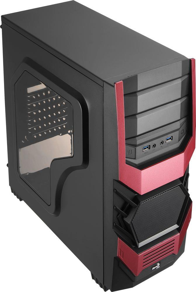 PC case AeroCool ATX PGS CYCLOPS ADVANCE RED, USB3.0