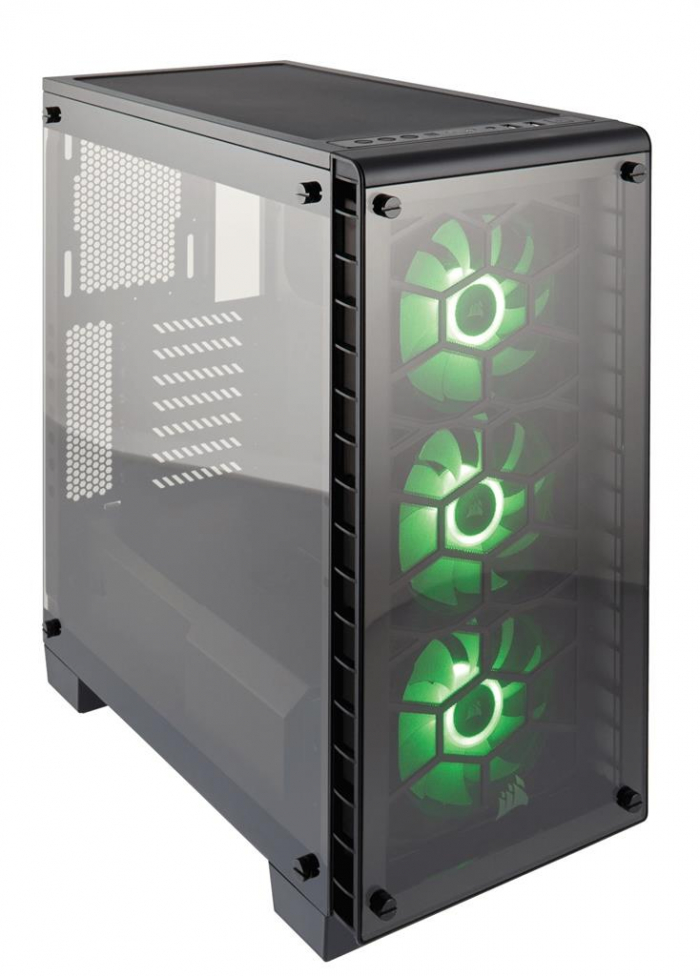 Corsair case Crystal Series 460X RGB   Tempered Glass, Compact ATX Mid-Tower