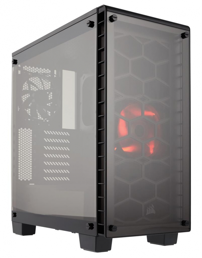 Corsair case Crystal Series 460X   Tempered Glass, Compact ATX Mid-Tower