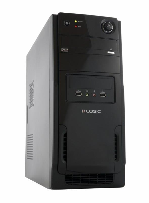LOGIC Computer case A11 Midi Tower, USB 3.0 power supply LOGIC 400W ATX PFC