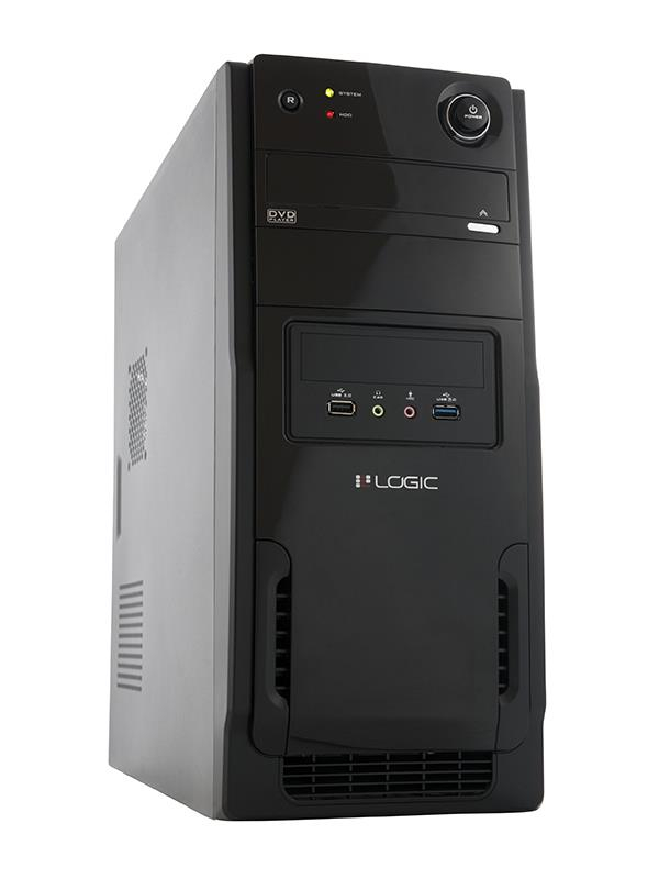 LOGIC Computer case A11 Midi Tower, USB 3.0 power supply LOGIC 600W ATX PFC