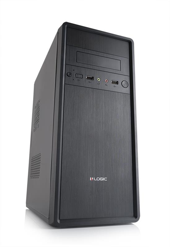 PC case Logic H1, Midi tower, Black, USB 2.0 / HD AUDIO/ AC97/ W/O FAN/ CD COVER