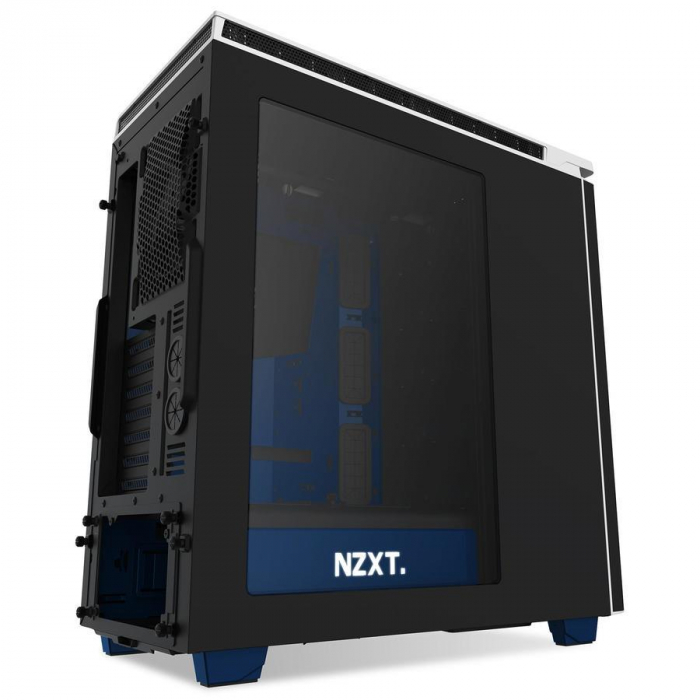 NZXT computer case H440 EnVyUS, Black/blue